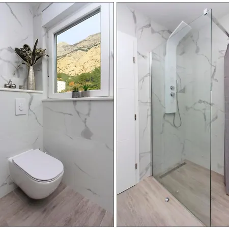 New Penthouse 150 M2 With Private Jacuzzi, Beautiful Sea, City And Island View Makarska