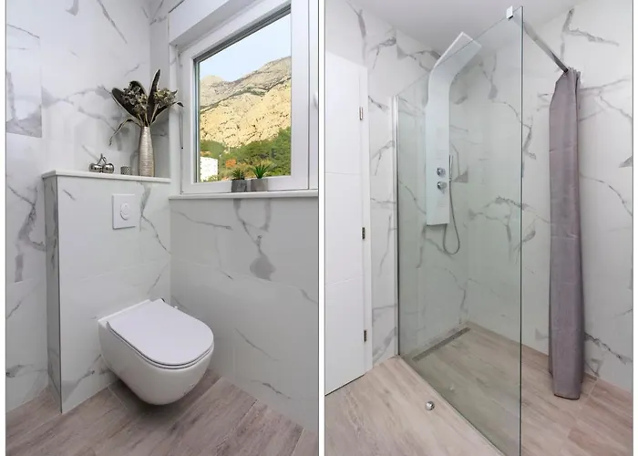 New Penthouse 150 M2 With Private Jacuzzi, Beautiful Sea, City And Island View Makarska