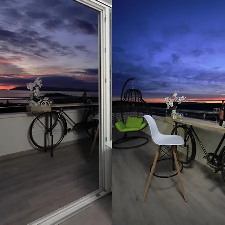 New Penthouse 150 M2 With Private Jacuzzi, Beautiful Sea, City And Island View * מאקרסקה